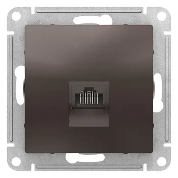 Розетка Schneider Electric ATN000683 AtlasDesign, компьютерная, RJ45, механизм, мокко