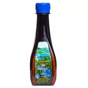Масло льняное из белого льна, 250 мл, Эльфа