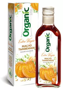 Масло пищевое нерафинированное тыквенное, 250 мл, Organic Life