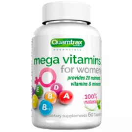 Mega Vitamins for Women, 60 таблеток, Quamtrax