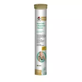 L-карнитин + биотин, 6500 мг, Beauty Sport Lady, 15 шипучих таблеток, Доппельгерц