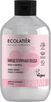 Мицеллярная вода для снятия макияжа цветок орхидеи & роза, 400 мл, Ecolatier