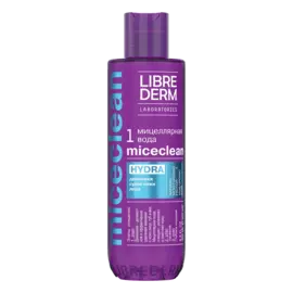 Мицеллярная вода HYDRA для сухой кожи Miceclean, 200 мл, Librederm