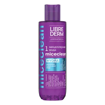 Мицеллярная вода HYDRA для сухой кожи Miceclean, 200 мл, Librederm