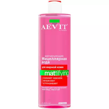 Мицеллярная вода Матирующая для жирной и комбинированной кожи, AEVIT, 400 мл, Librederm
