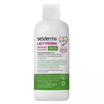 Lactyferrin Defence Egcg для иммунитета, антиоксидант, 500 мл, Sesderma