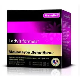 Lady's Formula «Менопауза День-Ночь», 30+30 таблеток, PharmaMed