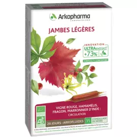 ЛЕГКИЕ НОГИ JAMBES LÉGÈRES, 18+, 20 ампул по 10 мл, Arkopharma