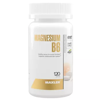 Магний + B6, 120 таблеток, MAXLER