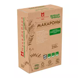 Макароны из зеленой чечевицы, 250 г, МукаДаВода