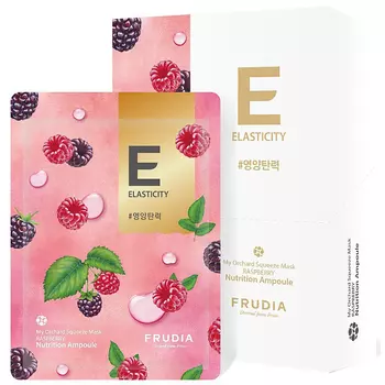 Маска для лица Тонизирующая с малиной, 10 шт, Frudia