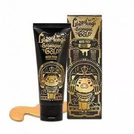 Маска для лица золотая омолаживающая с пептидным комплексом Hell pore longo gronique gold, 100 гр, Elizavecca