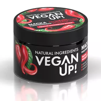Маска для волос и кожи головы разогревающая Активатор роста, Redchillimax 300 мл, VEGANUP!
