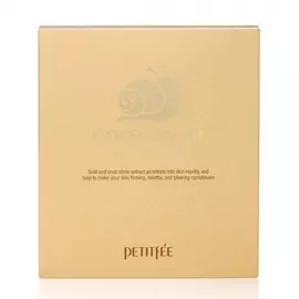 Маска гидрогелевая с золотом и экстрактом улитки, 30 гр, PETITFEE