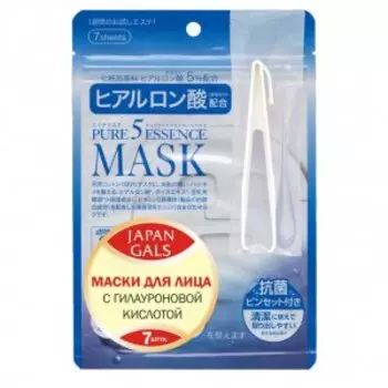 Маска с гиалуроновой кислотой Pure5 Essence, 7 шт, JAPAN GALS