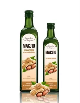 Масло арахисовое, 500 мл, Здоровье со вкусом
