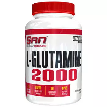 L-Глютамин L-Glutamine 2000, 100 капсул, SAN