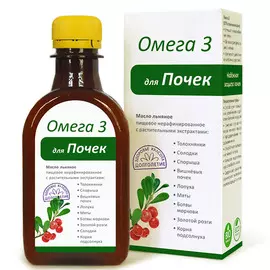 Масло льняное «Для почек», 200 мл, Компас Здоровья