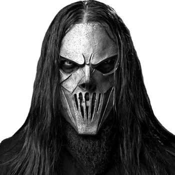 Латексная маска рок-группы Heavy Metal, страшные маски скелета на Хэллоуин бежевый