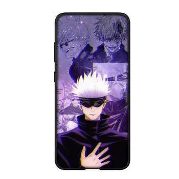 для Samsung Galaxy S24 S23 iPhone 16 15 14 Xiaomi Redmi Note 13 12 11 8 Plus 9 Pro Max X XR Чехол-постер Jujutsu Kaisen Gojo Satoru OPPO Huawei Cover for Samsung Galaxy S24 Ultra аэро