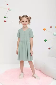 Платье для девочек CROCKID, КР 5876, цвет - минт