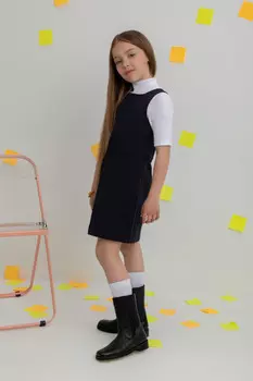 Сарафан для девочек CROCKID, К 5731, цвет - синий