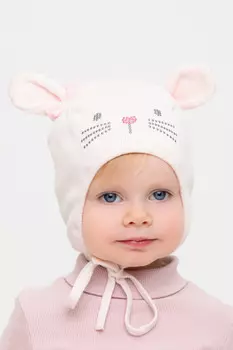 Шапка для девочек CROCKID, КВ 20375, цвет - светло-розовый