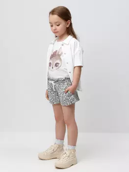 Шорты для девочек CROCKID, КП 400684, цвет - зеленый