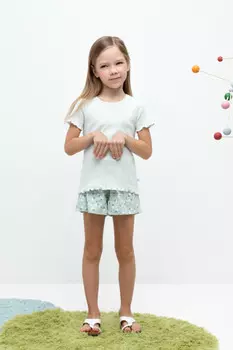 Шорты для девочек CROCKID, КР 400665, цвет - голубой