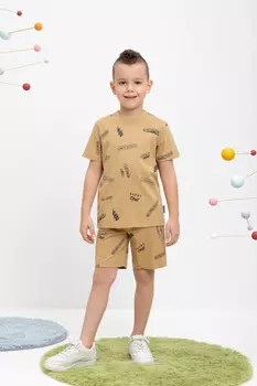 Шорты для мальчика для мальчиков CROCKID, КР 400636, цвет - коричневый