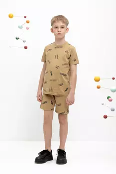 Шорты для мальчика для мальчиков CROCKID, КР 400636, цвет - коричневый