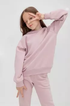 Толстовка с капюшоном для девочки для девочек CROCKID, КР 302181, цвет - розовый