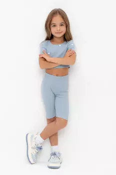 Велосипедки для девочек CROCKID, КР 400556-1, цвет - синий