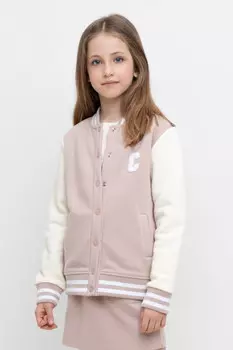 Жакет для девочек CROCKID, КР 302605, цвет - кофейный