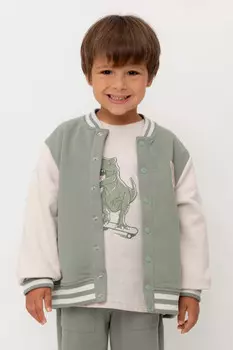 Жакет для мальчиков CROCKID, КР 302678, цвет - зеленый
