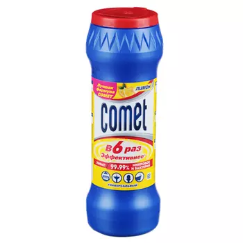 Порошок чистящий COMET Лимон с хлоринолом в банке 475г