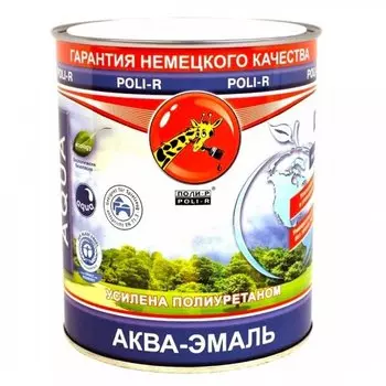 Аква - эмаль Поли-Р полуматовая 0,75 л
