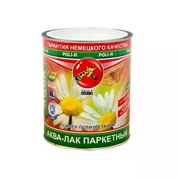 Аква-лак паркетный Поли-Р глянцевый, 0.75 л
