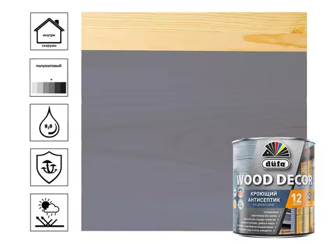 Антисептик "Dufa" WOOD DECOR полуночно-синий 0,9л