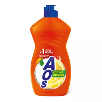 AOS Гель средство для мытья посуды Лимон 450.0