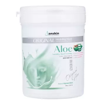 ANSKIN Маска альгинатная с экстрактом алоэ успокаивающая