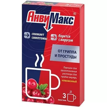 АПТЕКА АнвиМакс пор. д/р-ра внутр клюквенный 5г N6