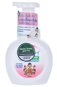 Мыло-пенка LION Thailand д/рук антибактериальная воздушное мыло, 250 мл