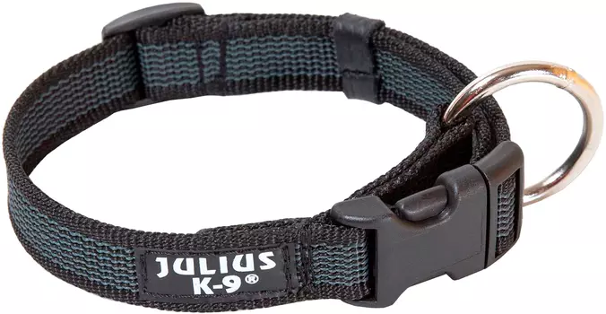 Ошейник для собак Julius-K9 Color &amp; Gray черно-серый 25 мм 39 – 65 см (1 шт)