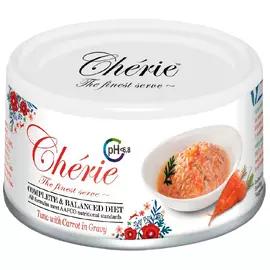 Pettric Cherie Adult Cat Complete &amp; Balanced Diet Urinary Tuna &amp; Carrot беззерновые для взрослых кошек при мочекаменной болезни с тунцом и морковью (80 гр х 24 шт)