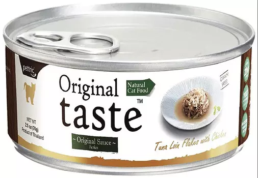 Pettric Original Taste Adult Cat Grain Free Tuna &amp; Chicken беззерновые для взрослых кошек с тунцом и курицей в соусе (70 гр)