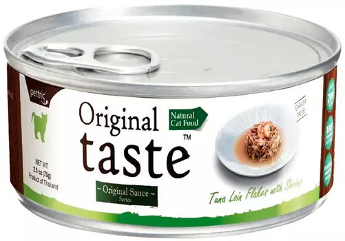 Pettric Original Taste Adult Cat Grain Free Tuna &amp; Shrimp беззерновые для взрослых кошек с тунцом и креветками в соусе (70 гр х 24 шт)