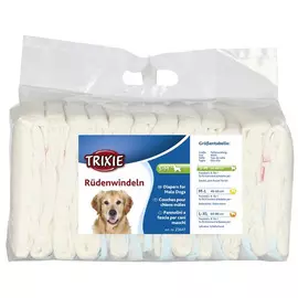 Подгузники впитывающие для кобелей Trixie S - M 30 - 46 см 12 шт (1 шт)
