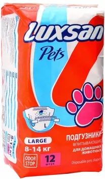 Подгузники впитывающие для животных Luxsan Premium L 8 - 14 кг 12 шт (1 шт)