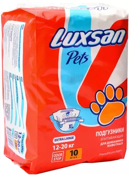 Подгузники впитывающие для животных Luxsan Premium Xl 12 - 20 кг 10 шт (1 шт)